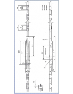 Crémone Pompier À Levier Heracles Basculant Argent 2