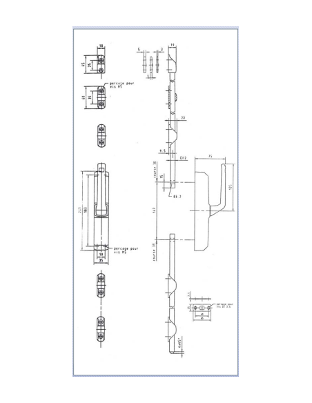 Crémone Pompier À Poignée Heracles Rotative Noir