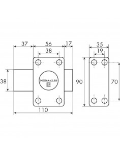 Verrou À Bouton Heracles City 2