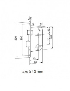 Serrure À Mortaiser Monopoint Bricard Réversible 2