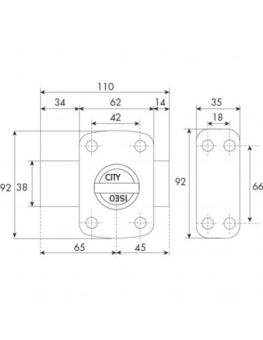 Verrou A Bouton Cavith Iseo