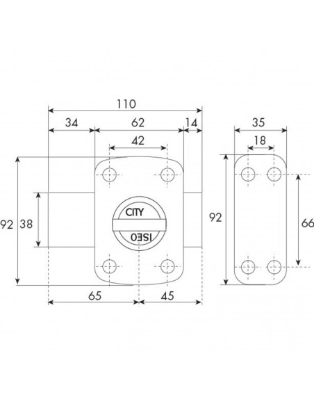Verrou A Bouton Cavith Iseo