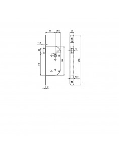 Monopoint À Larder Heracles Série L700-Nf Axe À 50 Mm Noir 2