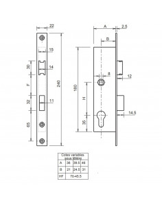 Monopoint À Larder Heracles Profil Étroit Entraxe 70 Mm 2