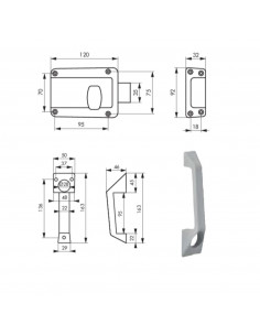 Serrure En Applique Fth Thirard Pour Porte De Garage 2