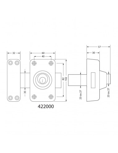 Verrou Double Entrée Jpm Keso