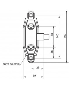 Serrure Monopoint En Applique Gollot Metalux 7500 4 Gorges 2
