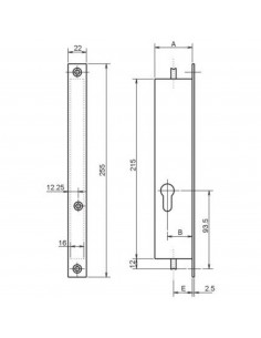 Serrure À Larder 2 Points Metalux À Tringle 2