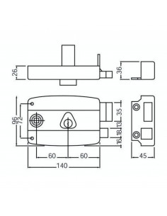 Monopoint En Applique Cisa Horizontale À Fouillot 2
