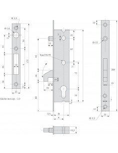 Monopoint À Larder Stremler Assa Abloy À Pêne Crochet 2