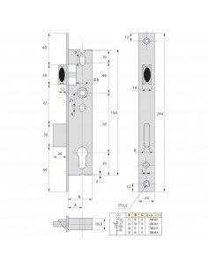 Monopoint À Larder Stremler Assa Abloy Pêne Dormant... 2