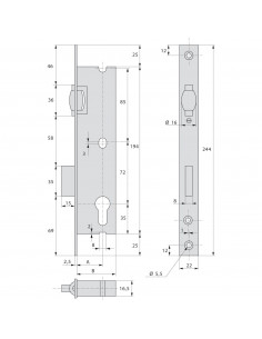 Monopoint À Larder Stremler Assa Abloy Pêne Dormant Et... 2