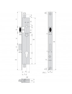 Serrure À Larder 3 Points Stremler Assa Abloy Pêne... 2