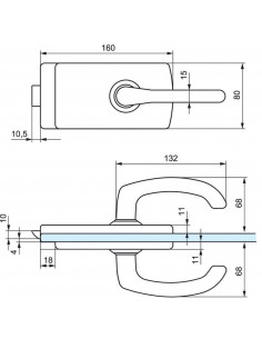 Serrure De Milieu Lagune Stremler Assa Abloy 4361 À Déport 2