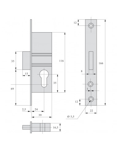 Monopoint À Larder Stremler Assa Abloy Série 2162