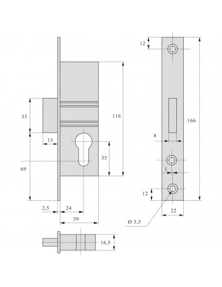 Monopoint À Larder Stremler Assa Abloy Série 2162