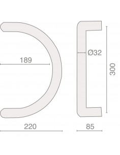 Ensemble De Poignées Demi Lune Heracles Série 621 2