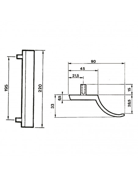Poignée Palière Vachette V540