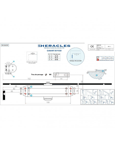 Ferme-Porte Heracles First 11 Bras Compas