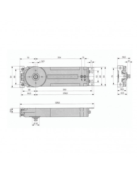 Pivot Linteau Dorma Rts 85