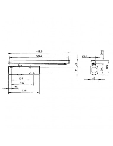 Ferme-Porte Geze Ts Wood