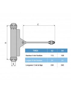 Ferme-Porte Groom À Tige Tirex 2