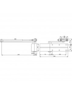 Ferme-Porte Dc 140 Vachette Avec Bras Compas 2