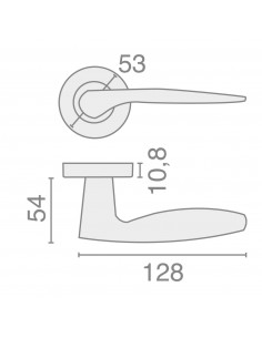 Béquille Double Sur Rosace Héraclès Massive 4003 2