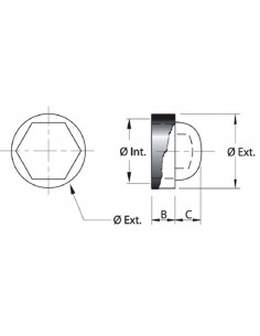 Cache Écrous Pvc Fortaps Noir 2