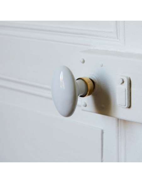 Bouton Double Porcelaine Merigous Oval