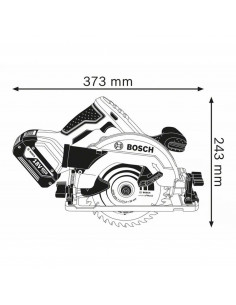 Scie Circulaire 18v Gks 18v-57g 2x8 Ah Bosch Procore L-Boxx 2