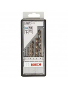 Set De 6 Forets À Métaux Bosch Hss-Co Robustline 2