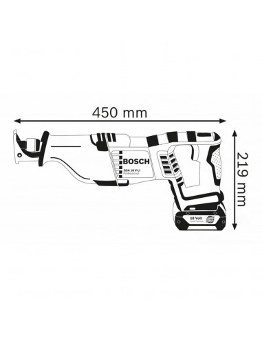 Scie Sabre 18v Gsa 18v-Li 2x4ah Bosch Procore...